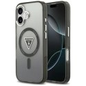 Etui Guess IML Gradient Triangle Logo MagSafe na iPhone 17 - czarne Guess