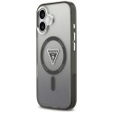 Etui Guess IML Gradient Triangle Logo MagSafe na iPhone 17 - czarne Guess