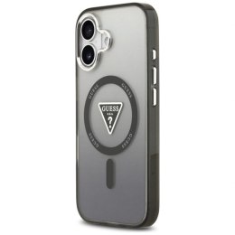 Etui Guess IML Gradient Triangle Logo MagSafe na iPhone 17 - czarne Guess