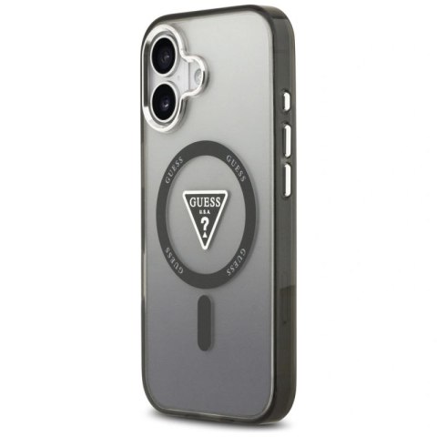 Etui Guess IML Gradient Triangle Logo MagSafe na iPhone 17 - czarne Guess