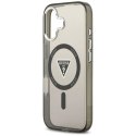 Etui Guess IML Gradient Triangle Logo MagSafe na iPhone 17 - czarne Guess
