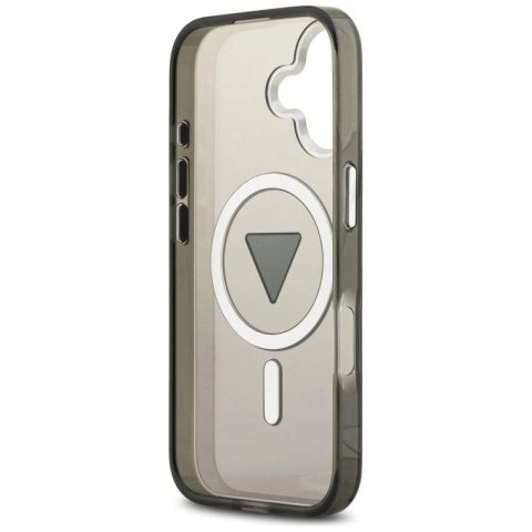 Etui Guess IML Gradient Triangle Logo MagSafe na iPhone 17 - czarne Guess