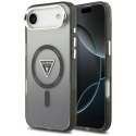 Etui Guess IML Gradient Triangle Logo MagSafe na iPhone Air - czarne Guess