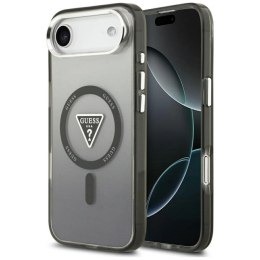 Etui Guess IML Gradient Triangle Logo MagSafe na iPhone Air - czarne Guess