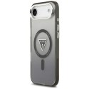 Etui Guess IML Gradient Triangle Logo MagSafe na iPhone Air - czarne Guess