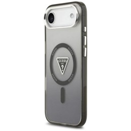 Etui Guess IML Gradient Triangle Logo MagSafe na iPhone Air - czarne Guess