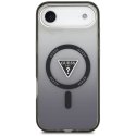 Etui Guess IML Gradient Triangle Logo MagSafe na iPhone Air - czarne Guess