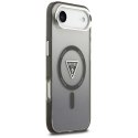 Etui Guess IML Gradient Triangle Logo MagSafe na iPhone Air - czarne Guess