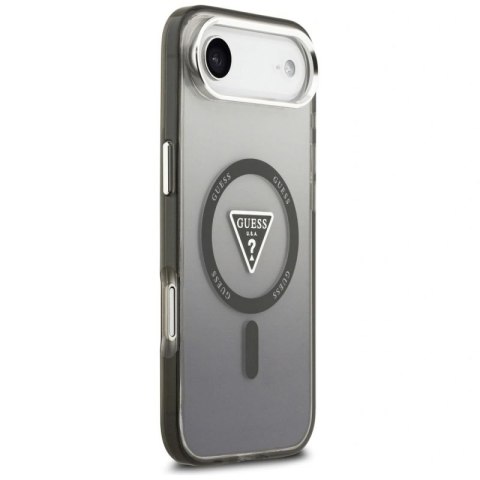 Etui Guess IML Gradient Triangle Logo MagSafe na iPhone Air - czarne Guess