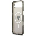 Etui Guess IML Gradient Triangle Logo MagSafe na iPhone Air - czarne Guess
