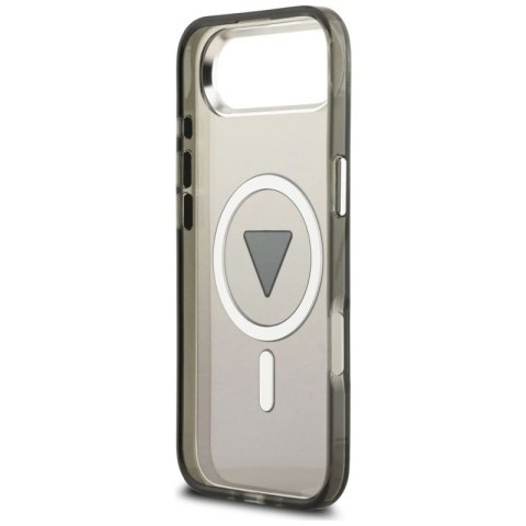 Etui Guess IML Gradient Triangle Logo MagSafe na iPhone Air - czarne Guess