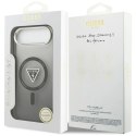 Etui Guess IML Gradient Triangle Logo MagSafe na iPhone Air - czarne Guess