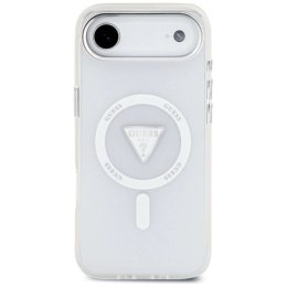 Etui Guess IML Gradient Triangle Logo MagSafe na iPhone Air - przezroczyste Guess