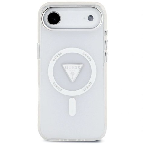 Etui Guess IML Gradient Triangle Logo MagSafe na iPhone Air - przezroczyste Guess