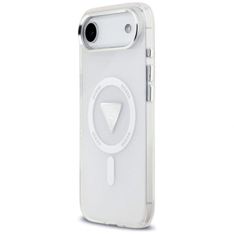 Etui Guess IML Gradient Triangle Logo MagSafe na iPhone Air - przezroczyste Guess