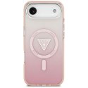 Etui Guess IML Gradient Triangle Logo MagSafe na iPhone Air - różowe Guess