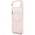 Etui Guess IML Gradient Triangle Logo MagSafe na iPhone Air - różowe Guess