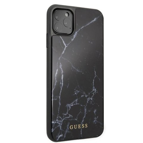 Etui Guess Marble na iPhone 11 Pro Max - czarne Guess