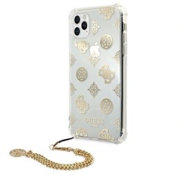 Etui Guess Peony Chain Collection na iPhone 11 Pro - złote Guess