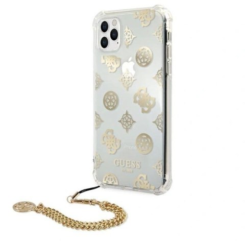 Etui Guess Peony Chain Collection na iPhone 11 Pro - złote Guess