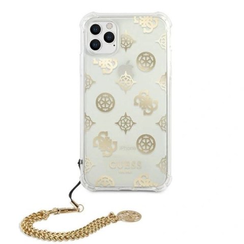 Etui Guess Peony Chain Collection na iPhone 11 Pro - złote Guess