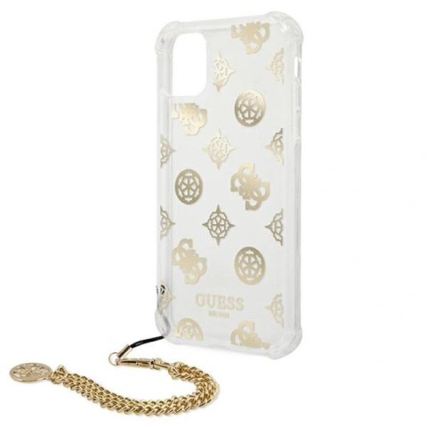 Etui Guess Peony Chain Collection na iPhone 11 Pro - złote Guess