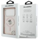 Etui Karl Lagerfeld IML Choupette Sketch Logo MagSafe na iPhone 17 Pro - różowe Karl Lagerfeld