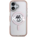Etui Karl Lagerfeld IML Choupette Sketch Logo MagSafe na iPhone 17 - różowe Karl Lagerfeld