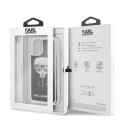 Etui Karl Lagerfeld Iconic Glitter na iPhone 11 Pro - czarne Karl Lagerfeld