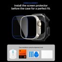 Etui Spigen Rugged Armor + Szkło hartowane 9H na Apple Watch Ultra 49 mm - czarne matowe Spigen