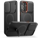 Etui Tech-Protect Kevlar Aura MagSafe na Samsung Galaxy A57 - czarno-pomarańczowe Tech-Protect