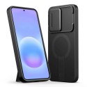 Etui Tech-Protect Kevlar Aura MagSafe na Samsung Galaxy A57 - czarno-pomarańczowe Tech-Protect