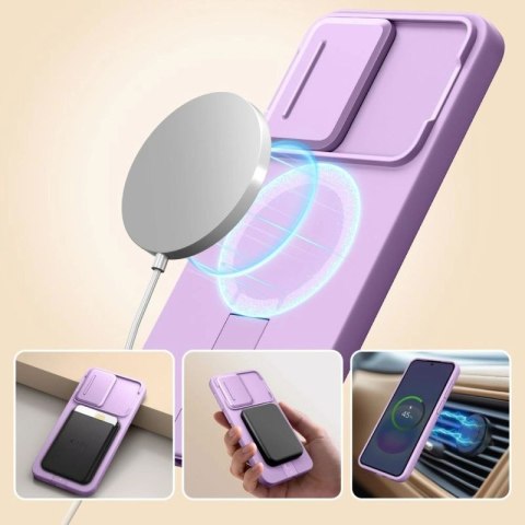 Etui Tech-Protect Kevlar Aura MagSafe na Samsung Galaxy A57 - fioletowe Tech-Protect