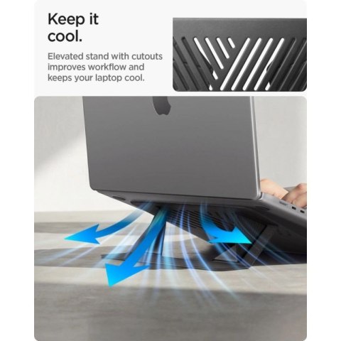 Podstawka pod laptopa Spigen SlimFold LD201-S6 - szara Spigen