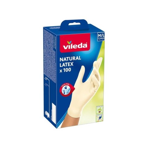 Rękawice lateksowe Vileda Natural Latex M/L 100 szt VILEDA