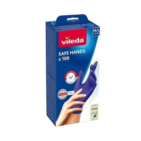 Rękawice nitrylowe Vileda Safe Hands M/L 100 szt. VILEDA