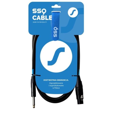 SSQ XZJM1 - kabel Jack MONO - XLR Żeński 1 metrowy SOUND STATION QUALITY (SSQ)