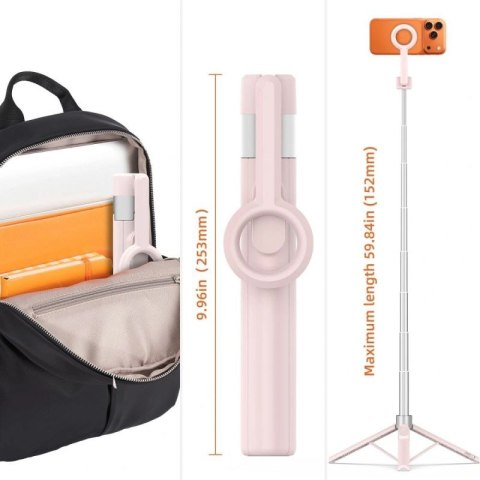 Selfie Stick Tech-Protect L10S Bluetooth - rózówo-szary Tech-Protect