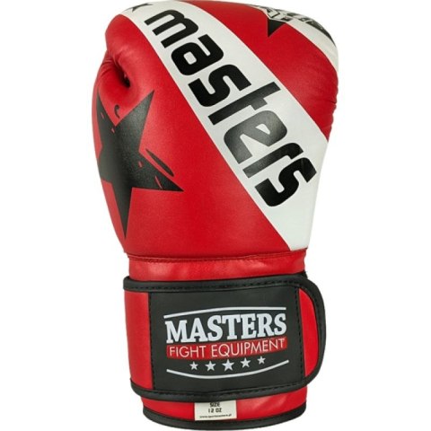 Rękawice bokserskie RPU-STAR 12 oz czerwone MASTERS FIGHT EQUIPMENT