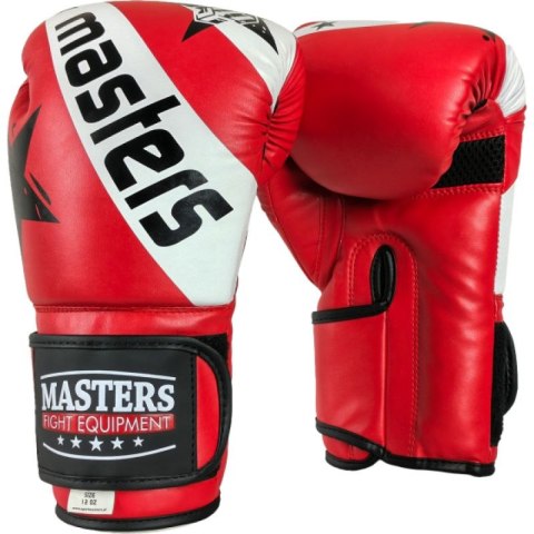 Rękawice bokserskie RPU-STAR 12 oz czerwone MASTERS FIGHT EQUIPMENT