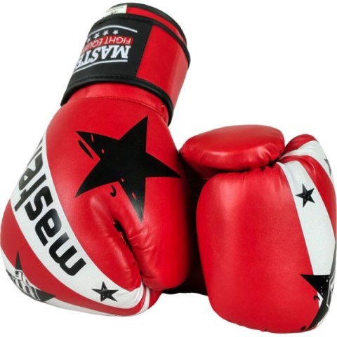 Rękawice bokserskie RPU-STAR 12 oz czerwone MASTERS FIGHT EQUIPMENT