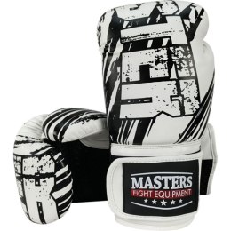 Rękawice bokserskie RPU-STYLE białe MASTERS FIGHT EQUIPMENT