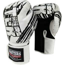 Rękawice bokserskie RPU-STYLE białe MASTERS FIGHT EQUIPMENT