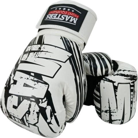 Rękawice bokserskie RPU-STYLE białe MASTERS FIGHT EQUIPMENT