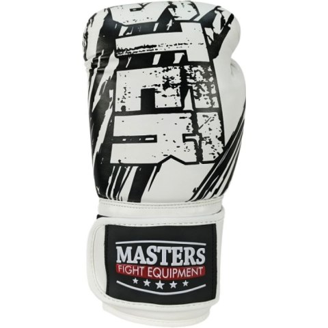Rękawice bokserskie RPU-STYLE białe MASTERS FIGHT EQUIPMENT