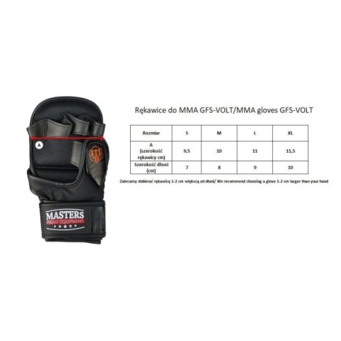 Rękawice do MMA GFS-VOLT MASTERS FIGHT EQUIPMENT
