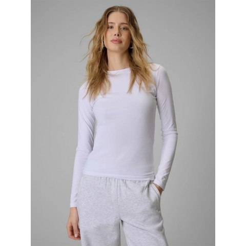 Longsleeve slim gładki damski 4F 4FRSS26TLONF658-10S 4f