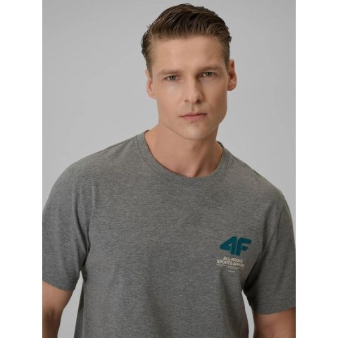 T-shirt regular gładki męski 4F 4FRSS26TTSHM3990-24M 4f