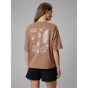 T-shirt regular z nadrukiem damski 4F 4FRSS26TTSHF3704-83S 4f