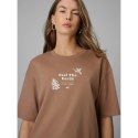T-shirt regular z nadrukiem damski 4F 4FRSS26TTSHF3704-83S 4f